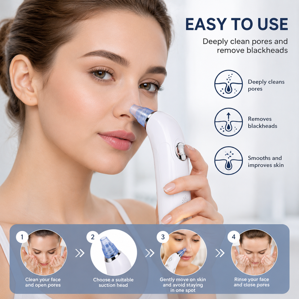 Mulderma PoreLift™ – Electric Blackhead Remover & Vacuum Pore Cleanser