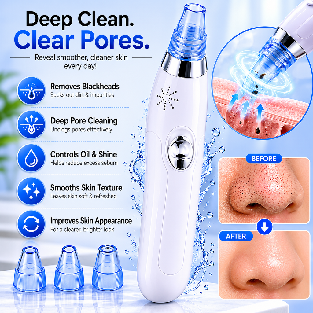 Mulderma PoreLift™ – Electric Blackhead Remover & Vacuum Pore Cleanser